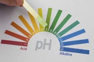 Bảng màu biểu diễn độ pH theo thứ tự từ 0 đến 14